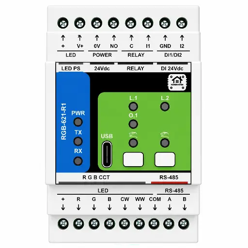 [HM-RGB-621-R1] Module Entrées/Sorties analogiques RGB-621-R1