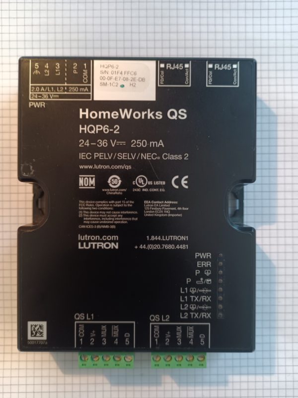 Lutron processor HQP6-2